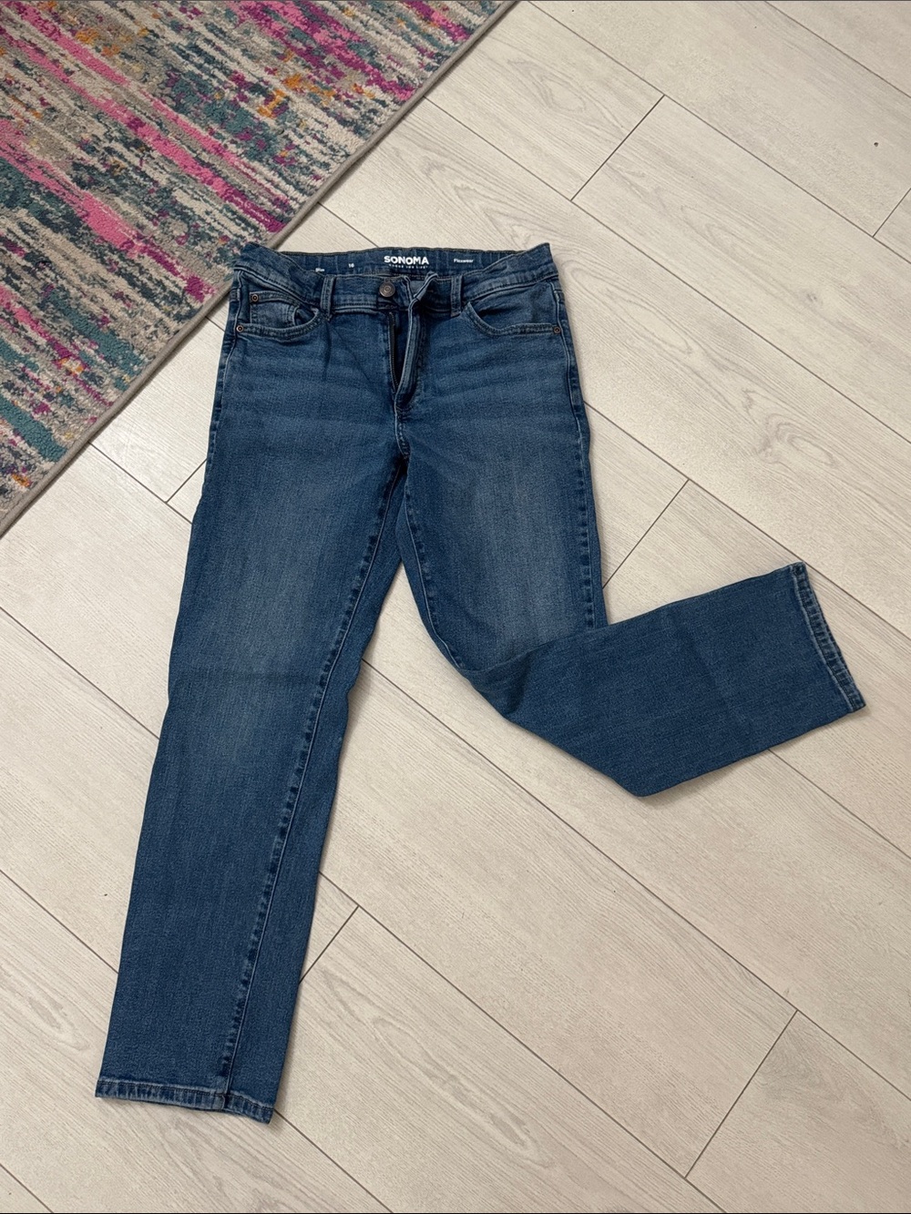 Sonoma Straight Leg Boys Jeans / Slim 16 FLEXWEAR waist band / EUC! / $4.99 Ship